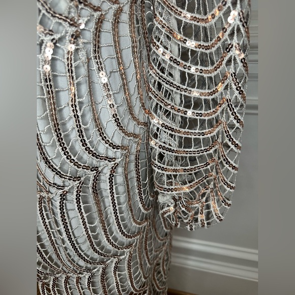 ASOS DESIGN Embellished Lace Midi Dress -‎ missing belt!! - Picture 8 of 11